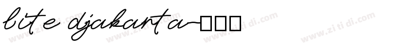 lite djakarta字体转换